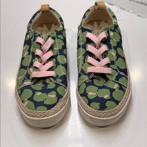 Spenco Stylish Green and Pink Women's Sneakers Womens Sz 8.5 Gently Worn